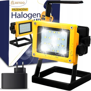 Stojací lampa Stojací lampa RETOO LED 30 W bílá IP65 přenosná