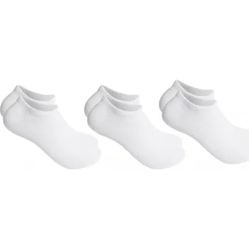 Pánské ponožky XPOSE® Bavlněné ponožky do tenisek - bílé 3 ks (vel. 43-46), + Prodloužená možnost vrácení zboží do 50 dnů