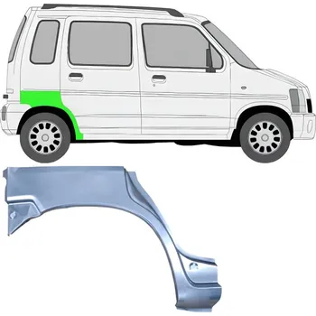 Blatník karosérie Lem zadního blatníku na Suzuki Wagon R+ 1993-2000 / Pravá