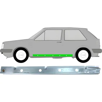 Prah karosérie Opravný plech prahu vnitřní / Levá VW Golf II 82-92