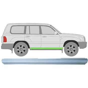 Prah karosérie Opravný plech prahu na Toyota Land Cruiser 1998-2007 / Pravá