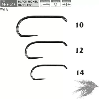 Muškařské háčky Traper Hikara WF21 vel. 14