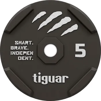 Tiguar Bumper gumový kotouč 5 kg Tiguar - grafitový