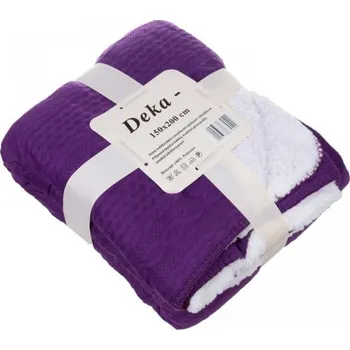 deka KSTL Oboustranná deka s beránkem 150 x 200 cm, fialová