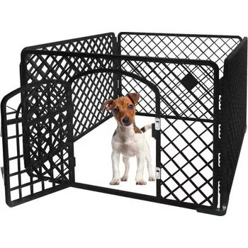 klec pro psa Ohrádka s dvířky pro zvířata – 90x90x60 cm