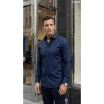 EGO MAN košile pánská S0150-05 slim fit XXL tmavě modrá