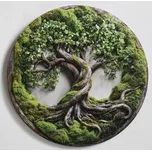 DUBLEZ Mechový strom života 22 x 22 cm