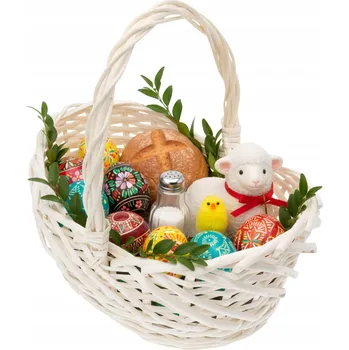Nákupní košík Proutěný koš přírodní košík velikonoční na svěceninu ovoce dekorace