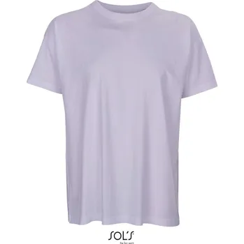 Pracovní obuv SOL's Collection Tričko Boxy Men, oversize, krátký rukáv, pánské - AKCE! COT25380656602-lilac M Fialová lila