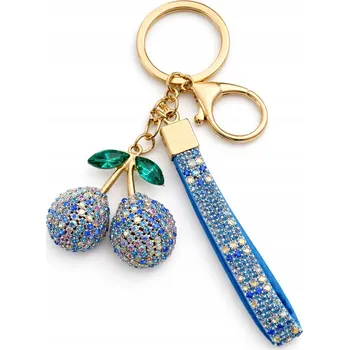 Přívěsek PŘÍVĚSEK S PŘÍVĚSKEM, VODÍTKO, TŘEŠNIČKA, ZIRKONY, MODRÁ, PŘÍSLUŠENSTVÍ