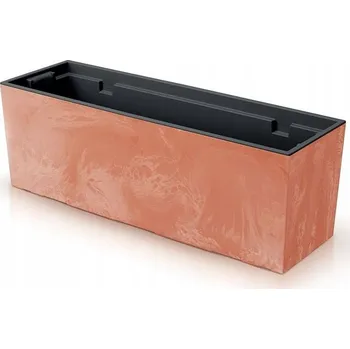 Květináč Květináč obdélníkový Prosperplast béžový/červený plast