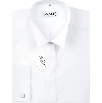 Oblečení a móda Společenská košile AMJ Comfort fit s frakovým límečkem - bílá JDAF18 velikost: 38