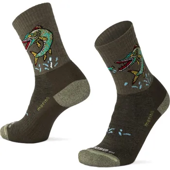 Pánské ponožky Moose Merino ponožky ALP PIKE Barva: Zelená, Velikost: XXL/46-47