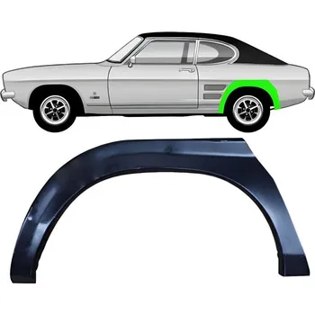 Blatník karosérie Lem zadního blatníku na Ford Capri 1968-1974 / Levá