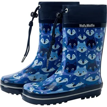 Chlapecké holínky Chlapecké holínky Wolf Wolf & Wolfie Y2602 modré vlci