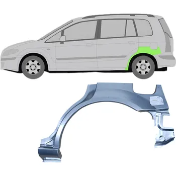Blatník karosérie Lem zadního blatníku / Levá Mazda Premacy 1999-2005