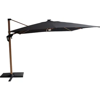 Slunečník Sensum Slunečník Roma s LED osvětlením, černá, 3 × 3 m 24-BN-505
