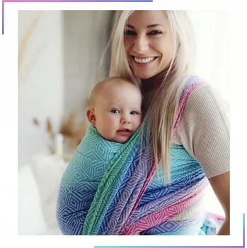 Šátek na nošení dítěte Šátek na nošení dětí tkaný Little Frog L