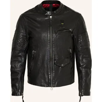 Pánská bunda Blauer Pánská Kožená Bunda Elmer, černá, 58