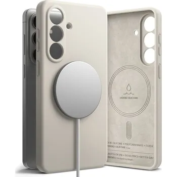 Telefonní příslušenství Kryt Ringke Silicone Magnetic Magsafe Samsung Galaxy S26+ Plus Stone