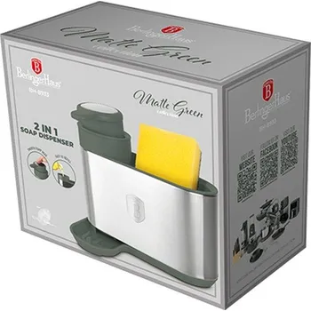 Dávkovač mýdla Berlingerhaus Dávkovač mycího prostředku 2 v 1 Matte Green Collection