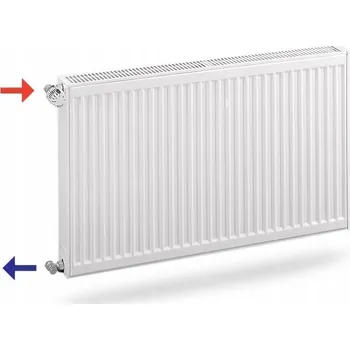 Radiátor Radiátor Invena 1839 W bílý 800 x 900 x 104 mm - boční připojení