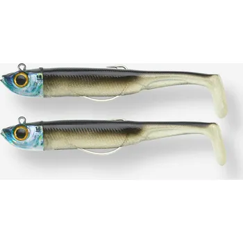 Nástraha CAPERLAN Měkká nástraha a jigová hlavička texan Combo Ancho 120 18 g 2 ks černý hřbet ČERNÁ