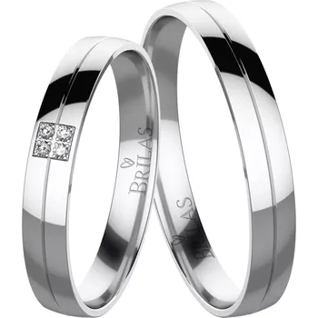 Prsten Hana White - snubní prsteny z bílého zlata