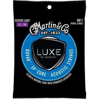 Struna pro kytaru a smyčcový nástroj MARTIN MK11 CUSTOM LIGHT 11-52 KOVOVÉ STRUNY PRO AKUSTICKOU KYTARU