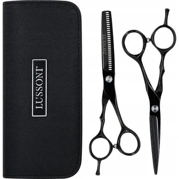 Kadeřnické nůžky LUSSONI ECLIPSE Kadeřnické nůžky efilační (pro prostřihávání) 6 palců, 5,5 + pouzdro