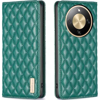 Pouzdro na mobilní telefon Flipové pouzdro BINFEN COLOR pro Honor Magic8 Lite, zelené