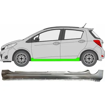 Prah karosérie Kompletní práh na Toyota Yaris 2011-2020 / Levá