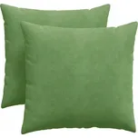 Pohovkové polštáře 2 pcs Světlá zelená 45 x 45 cm