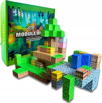 ostatní stavebnice Sada magnetických vzdělávacích kostek Minecraft Stavebnice 216 ks + LIDÍKY