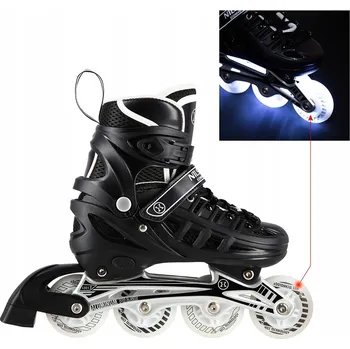 Kolečkové brusle Nils Extreme kolečkové brusle 4v1 brusle na led kolečkové brusle pro děti LED