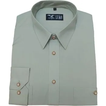 Pánská košile Luko Myslivecká košile zelená - dlouhý rukáv - Velikost 40