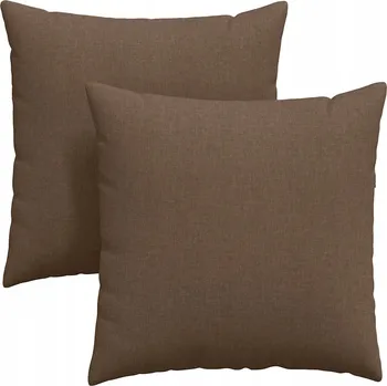 Polštář Pohovkové polštáře 2 pcs Hnědá 60 x 60 cm textil