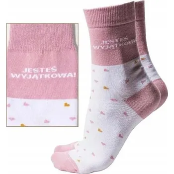 Dámské ponožky Ponožky s nápisem Jsi výjimečná! Velikost 36-39