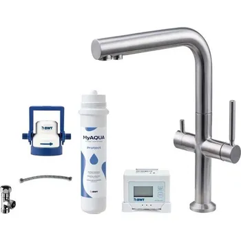 kielle Wimeo Dřezová baterie včetně filtrace, broušená nerez