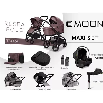 Kočárek Moon ReSea FOLD maxi set Tonka