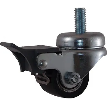 Pojezdové kolečko TWK 35/VLDP Otočné kolo s polyuretanovou obručí se šroubem a brzdou 7320006
