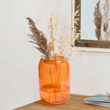 Váza Váza Rosenda, oranžová, V/Š/Ø cca 27/18/18 cm