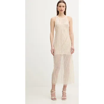 Dámské oblečení Šaty Patrizia Pepe 8A1639.J396 béžová 01X, vel. 34
