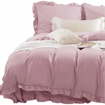 Povlečení Sada povlečení Spod Igły i Nitki mikrovlákno růžové 160x200 cm 3 dílná