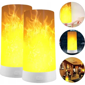 Lampička ŻARÓWEK Z PŁOMIENIEM DEKORACYJNE LAMPY PRO HALLOWEEN, VÁNOCE 2ks