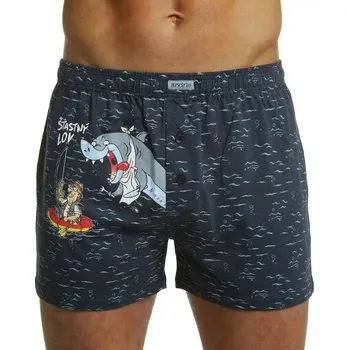 Trenýrky Andrie PS 5826 šedé pánské trenýrky Barva: šedá tmavá, Velikost: M