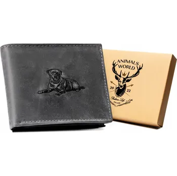 Peněženka Always Wild peněženka pravá nubuková kůže černá - muž