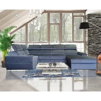 Sedací souprava CARI NEW U PANORAMIC sedací souprava, pravá, šedá