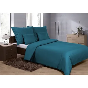 Povlečení Saténové bavlněné povlečení 160x200 + 2x 70x80 + 2x 40x40 tyrkysové_37 MATEX