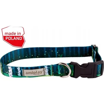 Obojek pro psa Amiplay Nastavitelný obojek BeNature L Forest